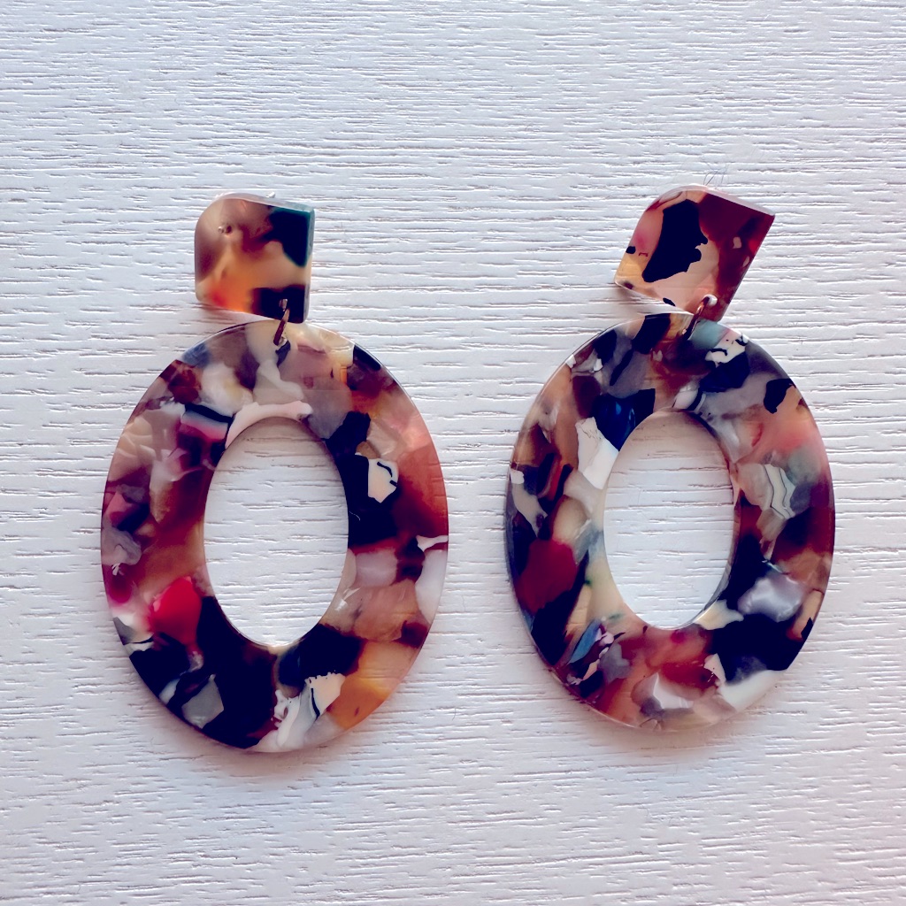 Multicolor Loop Earrings